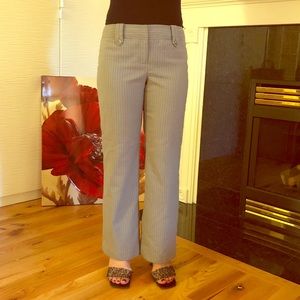 Ann Taylor straight leg pinstripe dress pants
